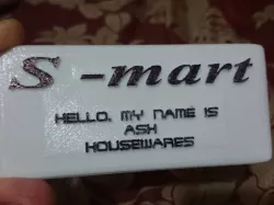 Evil Dead - Ash Housewares Name Tag