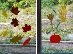 Fall Harvest Fun Window Decals
