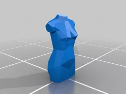 Female Low-Poly Mannequin Torso