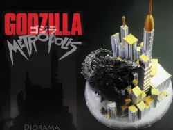 Godzilla Metropolis - Diorama