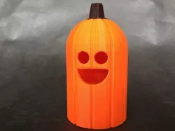 Happy Tea Light Pumpkin