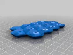 Hexagonal Pattern Soap Dish