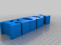 Kody Customized Variable WORD Sculpture