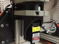 Laser mount for Makita spindle holder with snap on bracket and smoke-shoe