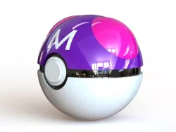 Master Ball - Fully Functional PokeBall with Button and Hinge