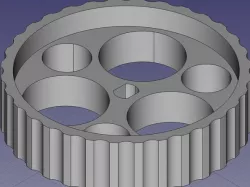 Modular vehicle part 4: wheel for 5V stepper motor