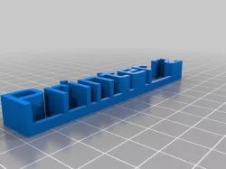 My Customized 3D name plate