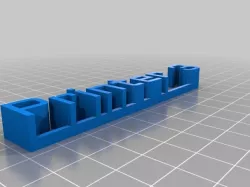 My Customized 3D name plate