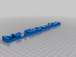 My Customized 3D name plate