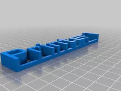 My Customized 3D name plate