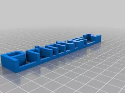 My Customized 3D name plate