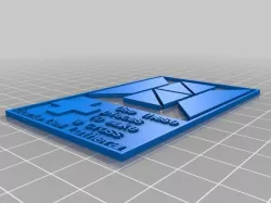 My Customized Cross puzzle  - business card format