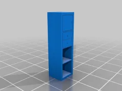 My Customized Expedit/Kallax parametric scale models 1 col