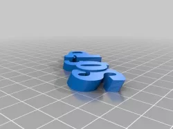 My Customized iamburny's  Text - Name Keyring / Keyfob