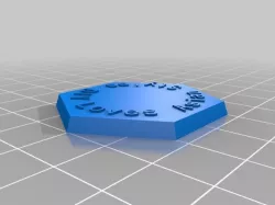 My Customized Miniature Pedestal w/Text