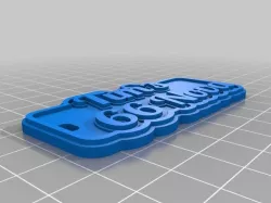 My Customized Multiline Tag or Keychain