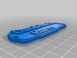 My Customized Multiline Tag or Keychain