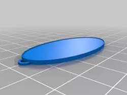My Customized Oval Keychain