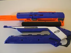 Nerf Connector MasterKey Piece RougCut to LongStrike Barrel Attachment