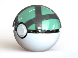 Net Ball - Fully Functional PokeBall with Button and Hinge
