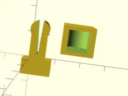 OpenSCAD library: simple pin and block snap connector