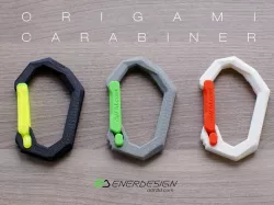 Origami Carabiner by ddf3d.com