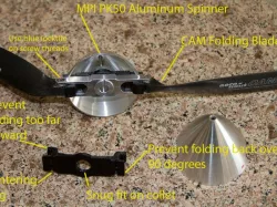 Prop stopper for RC folding props (Parameterized)