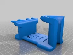 PS4 control pad and headset mount. (can be attached with screws or zip ties)