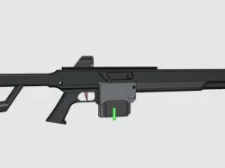 Sci-Fi Sniper Rifle prop
