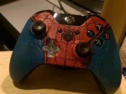 Spiderman themed Xbox One controller faceplate