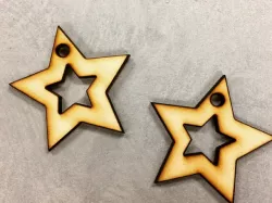 Star Laser Cut Earrings