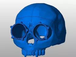 Steampunk Skull helmet
