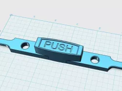 Suitcase Handle PUSH Button for retracting handle