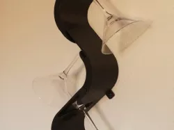 The Wave - Martini/wineglass wall hanger
