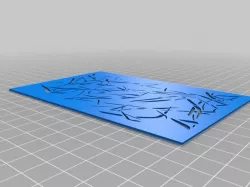 thin grass camo stencil