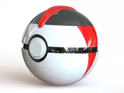 Timer Ball - Fully Functional PokeBall with Button and Hinge