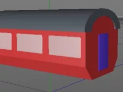 Train Coach And Dinning Car V1001