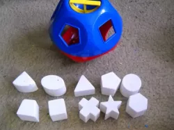 TUPPERWARE Shape O Ball Toy replacement shape blocks