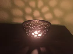 Voronoi teapot candle warmer