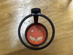 Water bottle tote, Halloween pumpkin