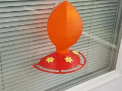 Window Suction-Cup Hummingbird Feeder