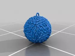 Zika Virus X-mas Ornament
