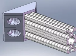 1020 t-slot wall bracket