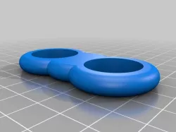 2 608zz Bearing Spinner Fidget DOUBLE SUPER POWER SPIN BAM! 22mm bearing / skateboard bearings