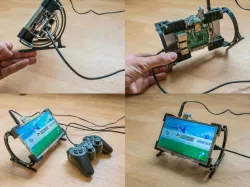 7" LCD stand with a Raspberry Pi  and touchscreen