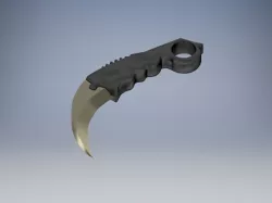 A knife with curves