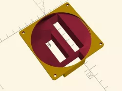 Bruteforce - Ramps 1.4 80x80mm fan duct - Low profile