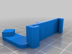 DIN rail mount bracket for 4x5 18650 clips