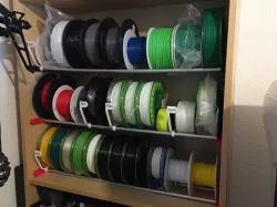 Easy Filament Storage free Standing or in Shelf