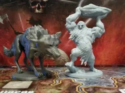 Fenrir mini, proxy for Blood Rage Kickstarter Exclusive
